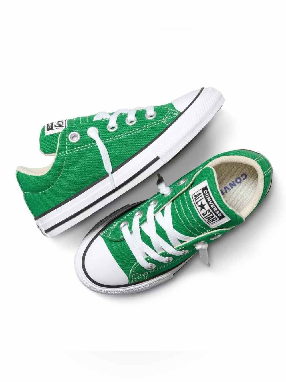 Vibrant Green Converse Kids' Street Ox Low Top Sneakers Size Youth 3 NEW